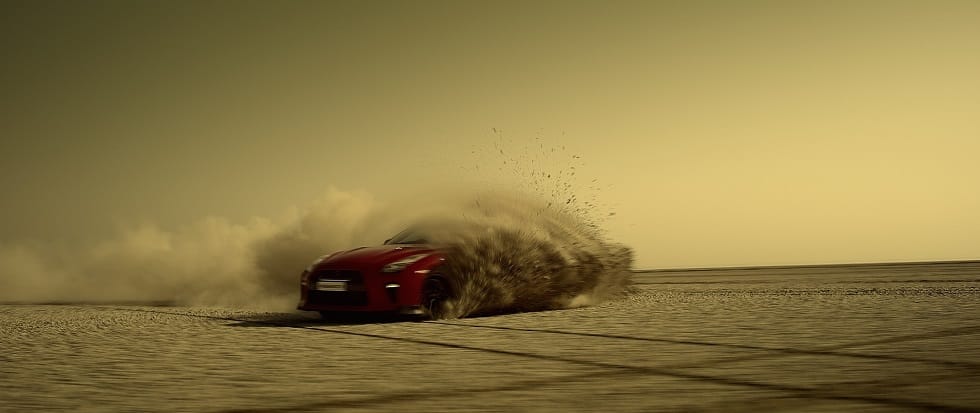  Nissan GT-R creates world’s largest-ever country map