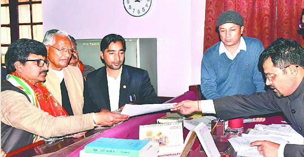 TI and Barakoti Congress, BSP and Dev Ram Pandey nomination