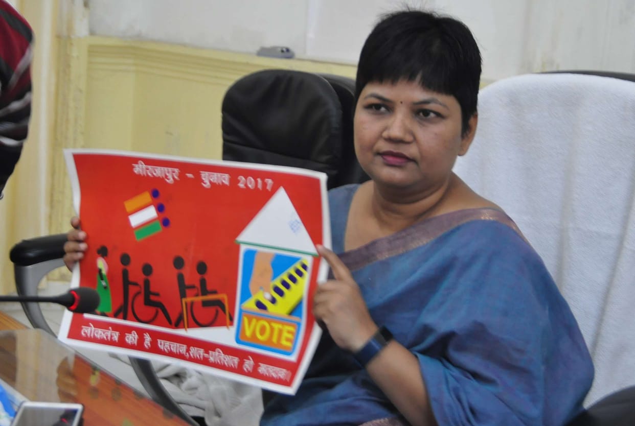 Making Rangoli Jagaange voters, will record