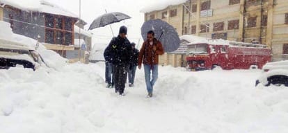 snowfall in lahaul spiti himachal pradesh