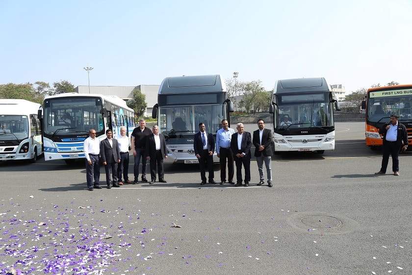 Tata motors launches Hybrid and electric busses 