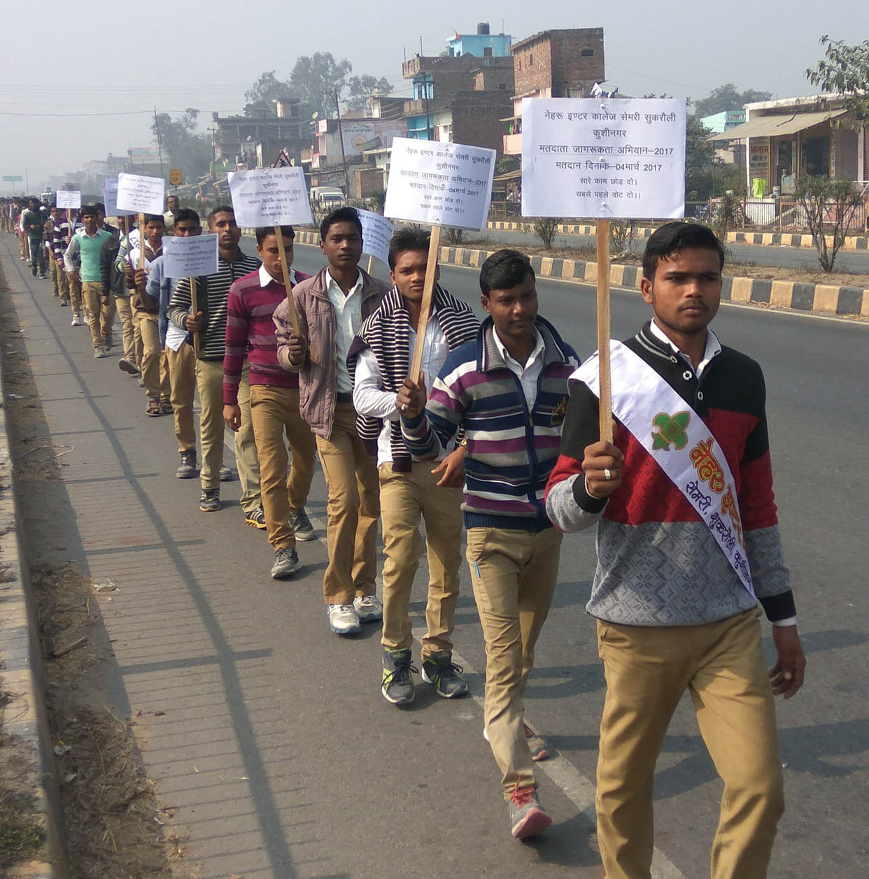 national voters day celebrated in kushinagar