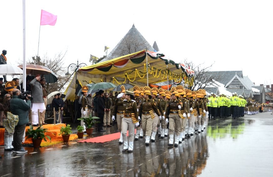 68th republic Day Celebration at Shimla ridge.