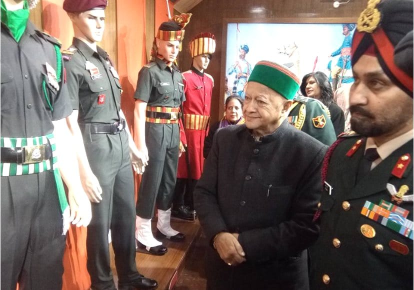CM Virbhadra Singh Inaugurate Hall of Fame Section for Army at HP State museum.
