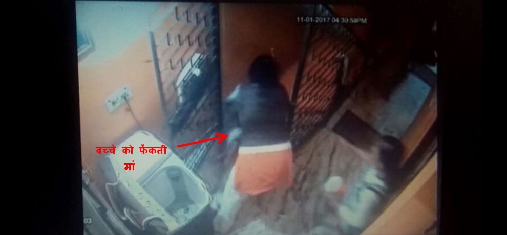 mother throwing 2 year old son from stairs caught in camera