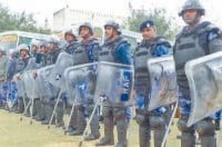 flag march, Gannaur, Gohana, police, alert, raf, protest, reservation, sonipat news