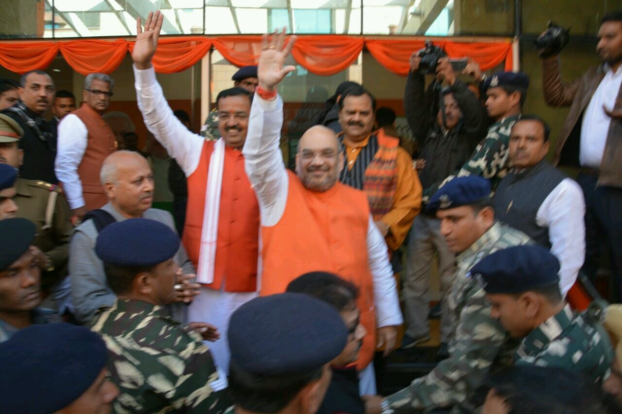 amit shah releases bjp manifesto for uttar pradesh
