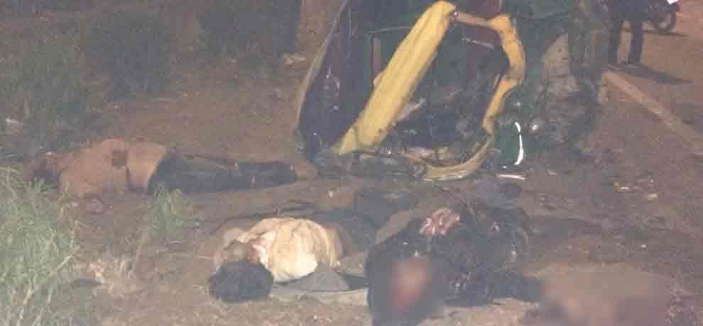 Collision between audi car & auto last night caused death of 4 auto passengers,