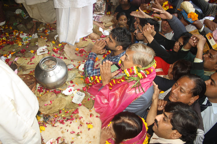 pramod tiwari is in vrindavan