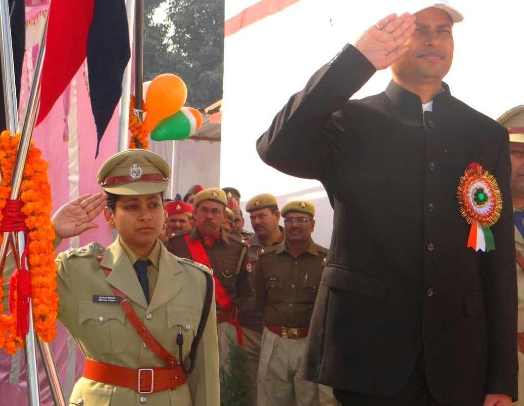 Tricolor was unfurled