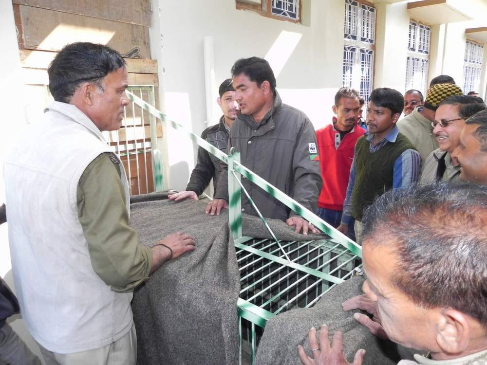 leopard enter in toilet at kotdwar