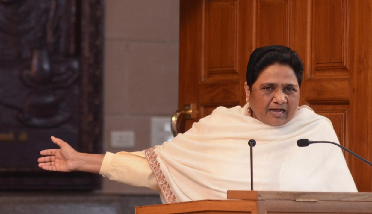 mayawati criticizes bjp manifesto