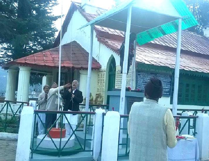 MP flag in Kausani