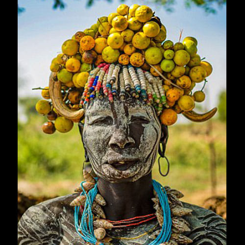 Tribe In Ethiopia Wears Bizarre Things To Abstain Suitors 