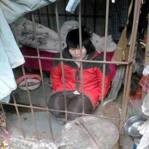 Woman Is Forced To Live In Forest In China