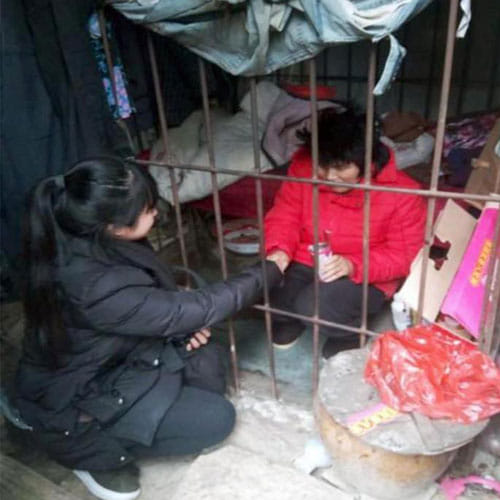 Woman Is Forced To Live In Forest In China
