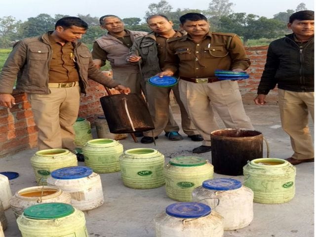 Police destroyed furnaces, provided wine