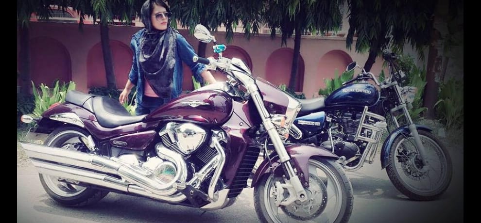 jamia girl roshni misbah super biker breaks all traditions with her bike 