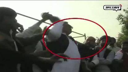 SP LEADER SUJAT ALAM HITS HIM WITH OWN SHOE