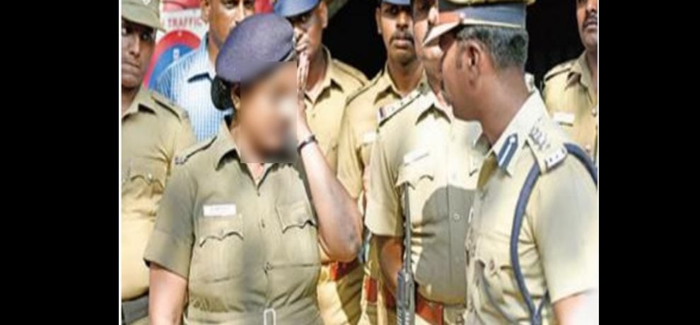 woman constable molested by protesters in chennai