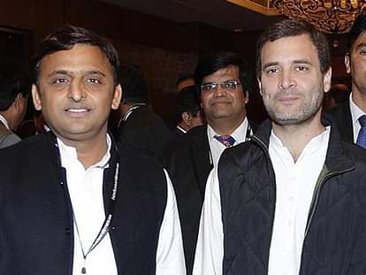 rahul Gandhi and akhilesh yadav launched theme song ‘up ko ye sath pasand hai’ 