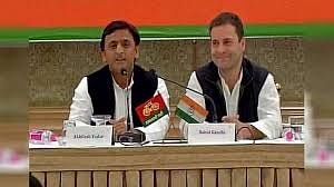 joint press conference rahul Gandhi and akhilesh yadav after sp congress alliance in lucknow
