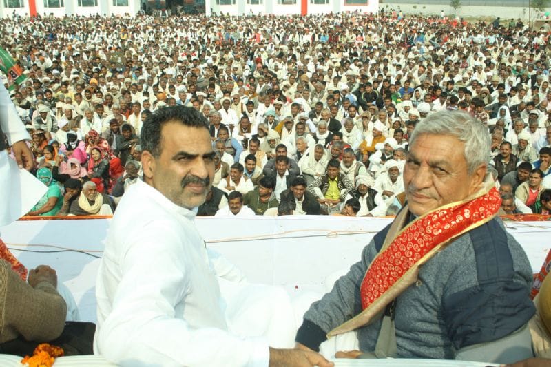 minister sanjeev baliyan adressed meeting in mathura