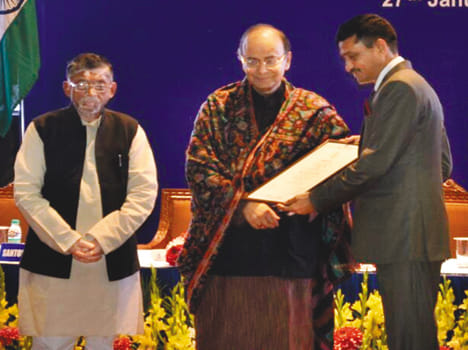 Finance Minister awarded the Kannauj person