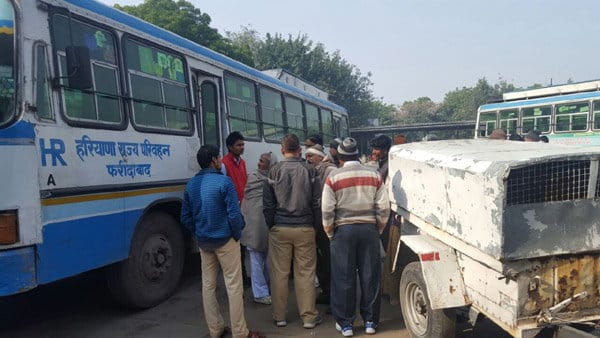 indian army soldier dead body found in roadways bus at rohtak bus stand