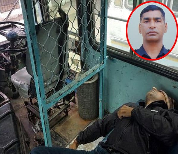 indian army soldier dead body found in roadways bus at rohtak bus stand