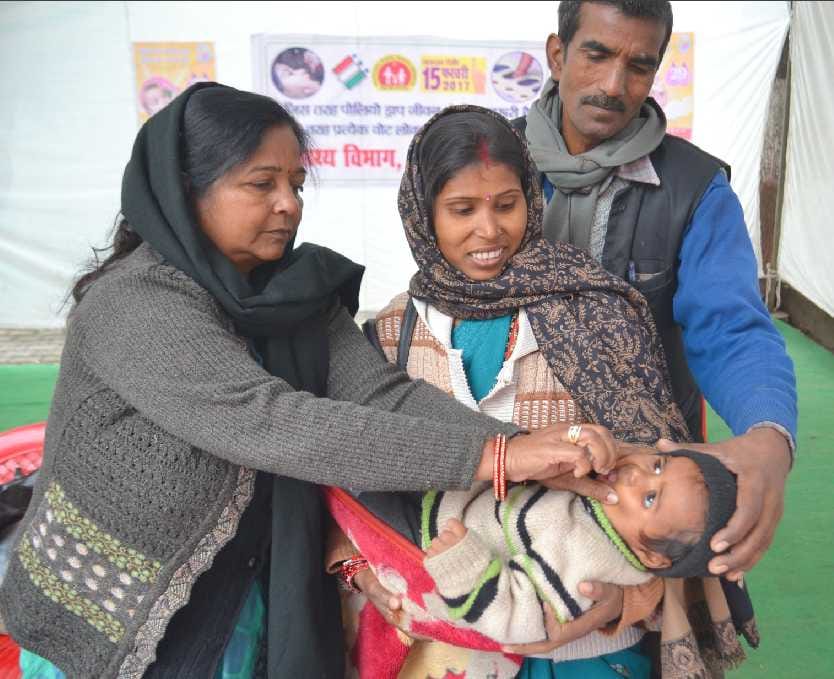 More than two million doses of polio children were administerted
