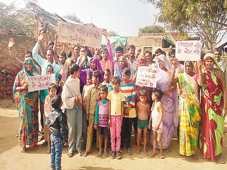 People agitating for power Ummedpur
