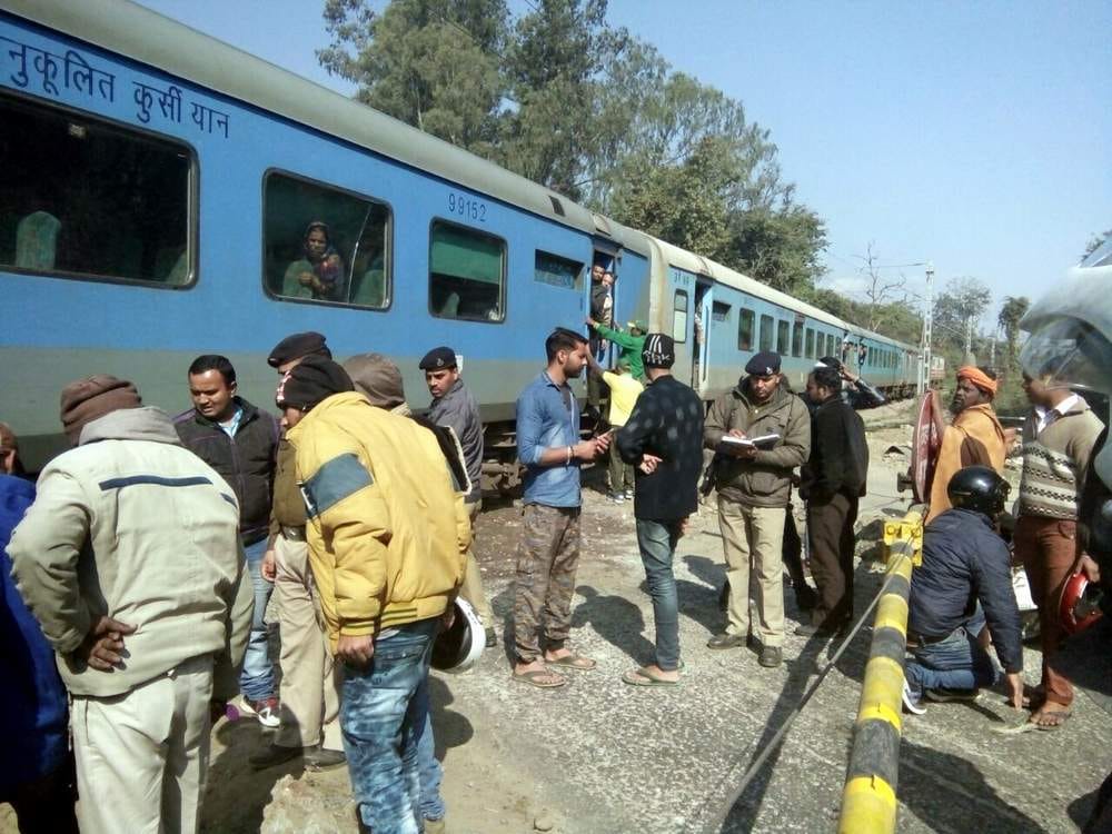 Man hit by train, very serious