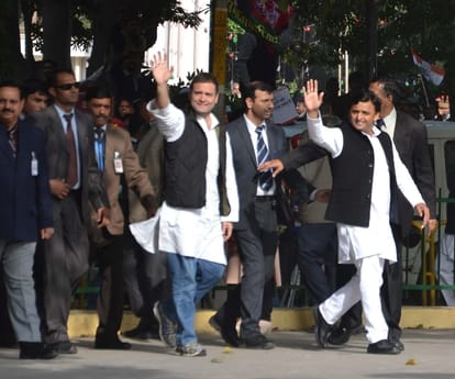 road show of rahul and akhilesh in varanasi  hasbeen postpond