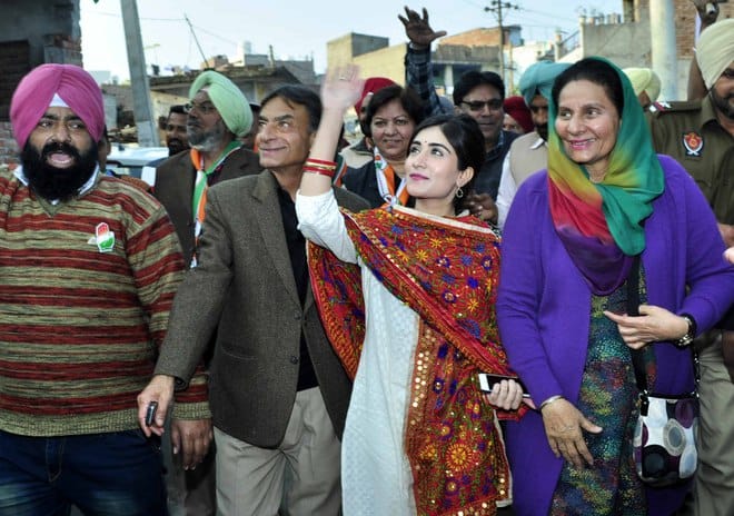 Captain granddaughter sehar inder kaur campaign for congress