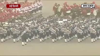 Beating retreat ceremony in rajpath