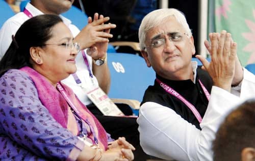 salman khurshid wife oppose sp-congress  alliance