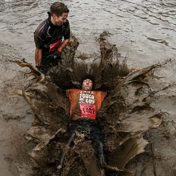 competitors took part in Mud sweat competiton