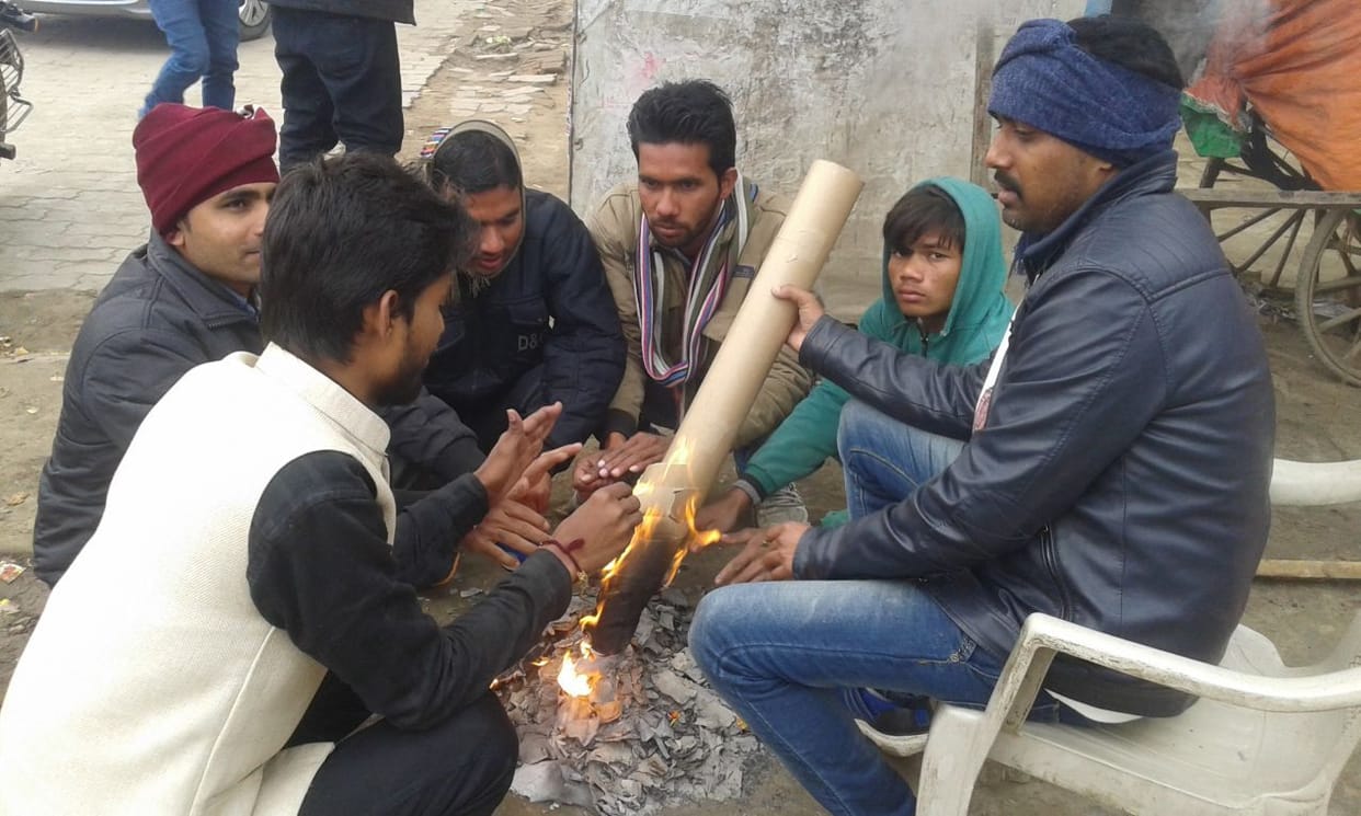 People troubled by fog and cold