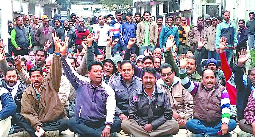 Angry workers staged a lockout closes distillery