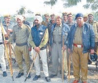 minimum jaat protester, maximum police, protest place