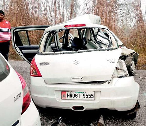three boys killed in road accident at sonipat of haryana
