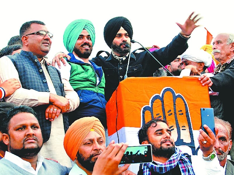 Punjab Assembly elections, election rally, Navjot Singh Sidhu, political attack on SAD, Ropar