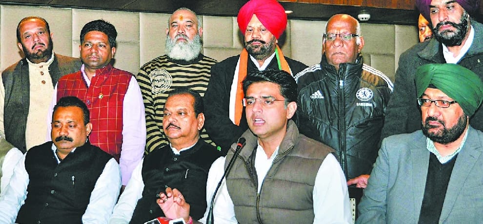 Sachin Pilot spoke on SYL and Indira gandhi, said leave it and don