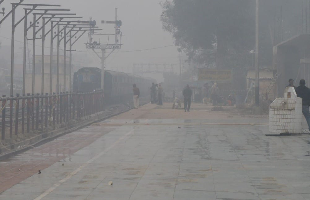 This morning the fog expected