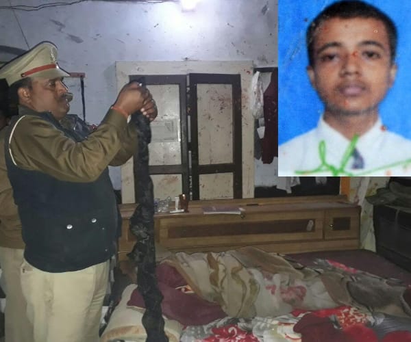 an eleventh class boy shot himself in Lucknow.