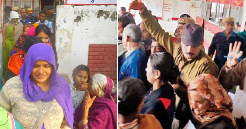 rumour of 2 lakh rupee donation under project of beti bchao beti pdhao, crowd at jind of haryana