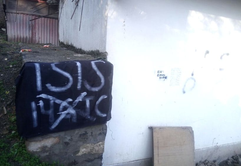 ISIS Poster Found at Army area at Subathu Kent in Himachal.
