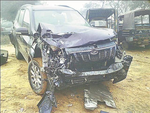Lodha several vehicles collided in the fog, one dead, four injured