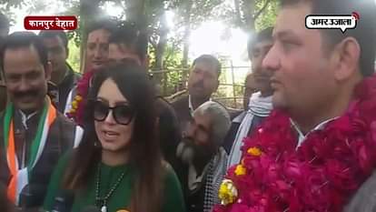 mahima chaudhari appeals for vote for prbhakar pandey 
